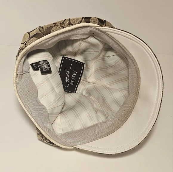 Coach Tan Baker Boy Monogram “C”  Hat Women’s - Picture 12 of 12